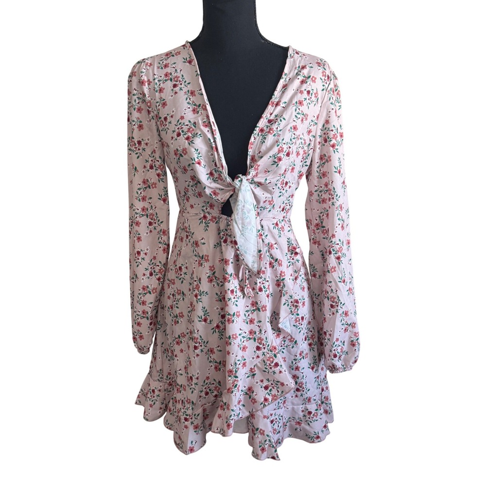 SHEIN Women Babydoll Milkmaid Dress Size S Coquette Dainty Floral Cottagecore